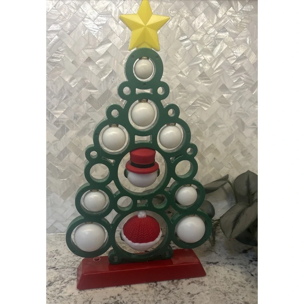 LED Light Projection Christmas Tree‎ Musical Snowman Winter Wonder Lane
